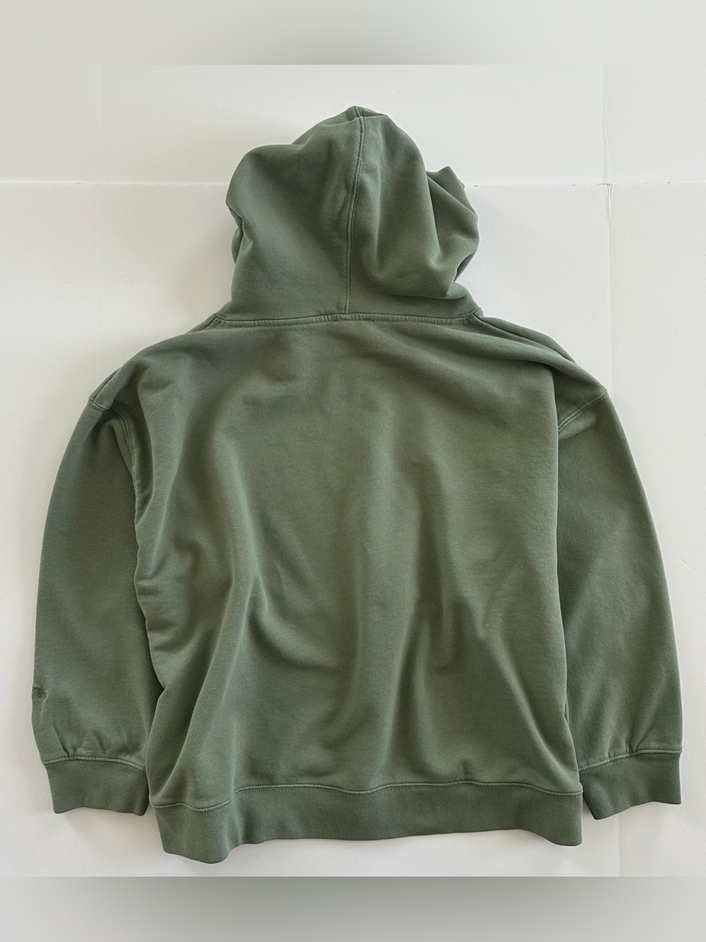 J.Crew University Terry Zip-Up Hoodie with Logo Embroidery in Pale Cypress | XL - Picture 3 of 13